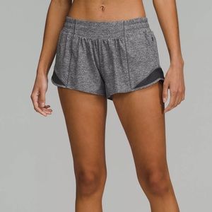 Hotty Hot Lined Short 2.5” heather gray